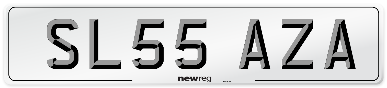 SL55 AZA Number Plate from New Reg